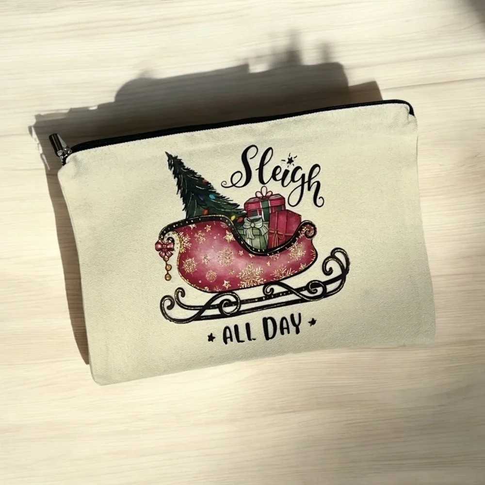 Sleigh All Day Holiday Makeup Travel Bag
